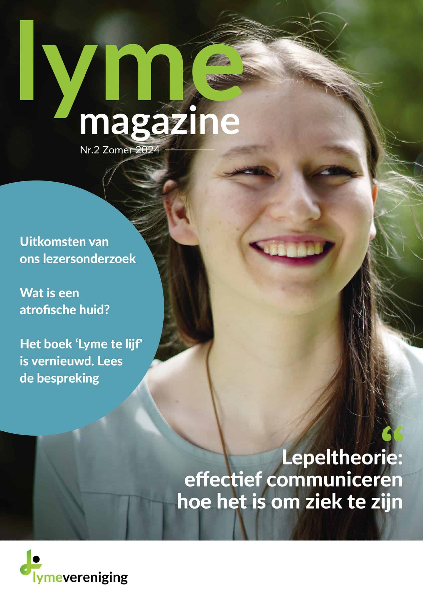 Lyme Magazine. Het verenigingsblad van de Lymevereniging. In dit artikel worden lezers opgeroepen mee te doen aan een onderzoek.